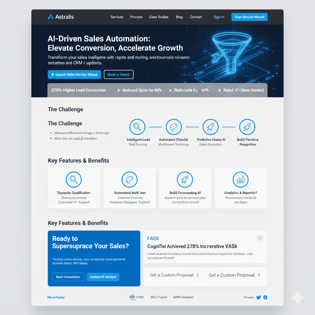 Astralis automation services - AI-driven sales and workflow automation platform