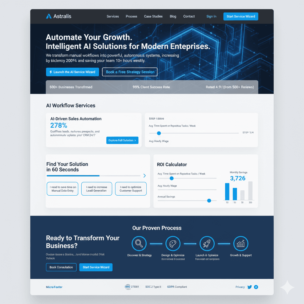 Full Business Automation background visual